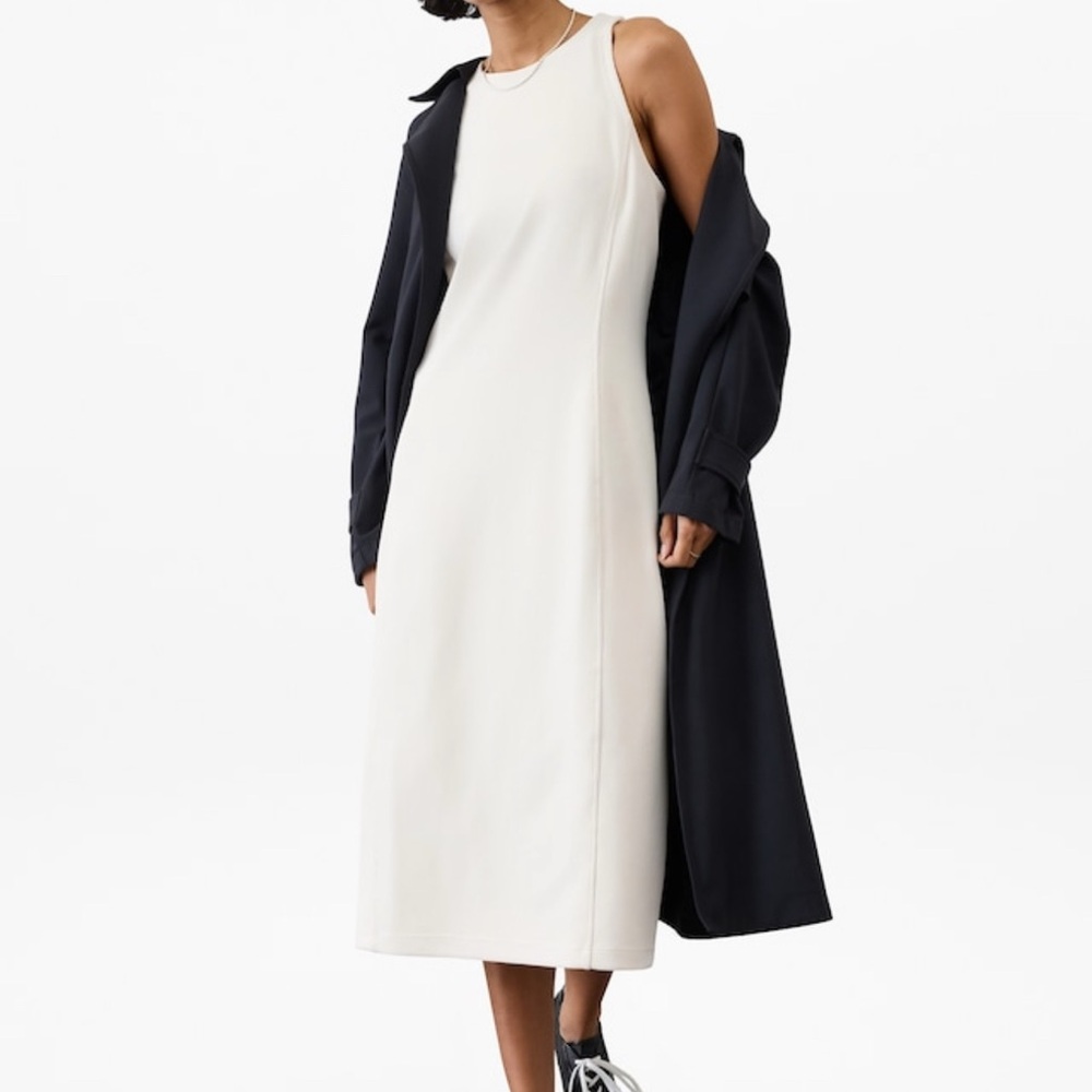 EUC Athleta Seasoft Rib Midi Tank Dress